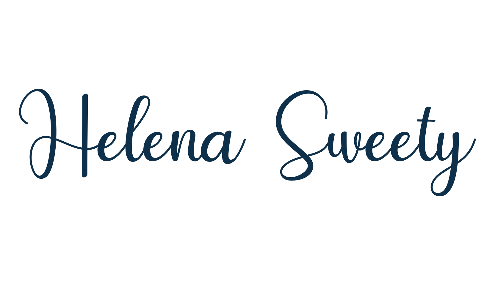 Helena Sweety, script calligraphy fancy decorative font preview