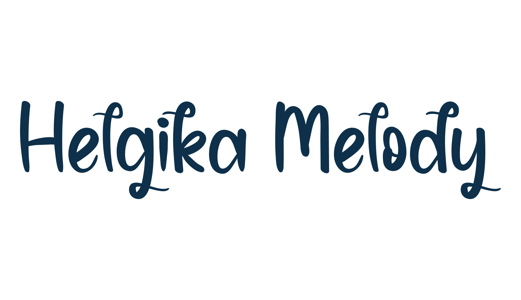Helgika Melody, fancy decorative font preview