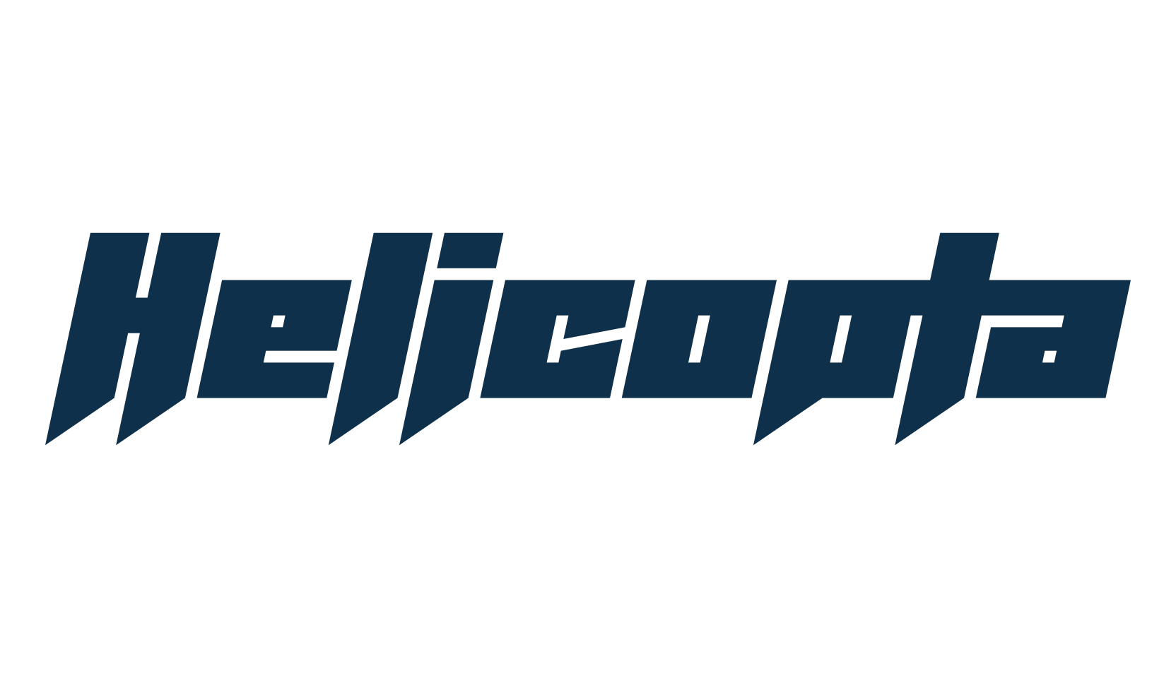Helicopta, fancy various techno sci-fi font preview