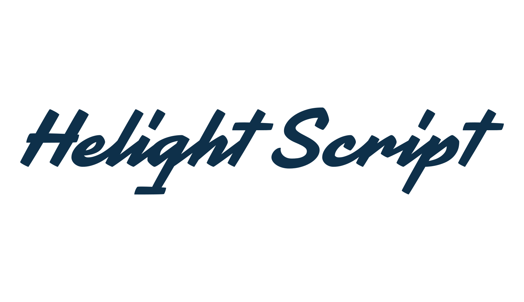 Helight Script, display market font preview