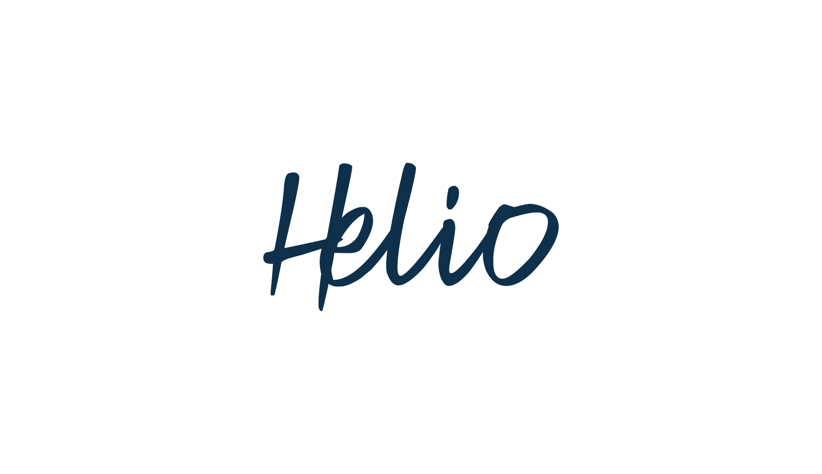 Helio, handwriting font preview