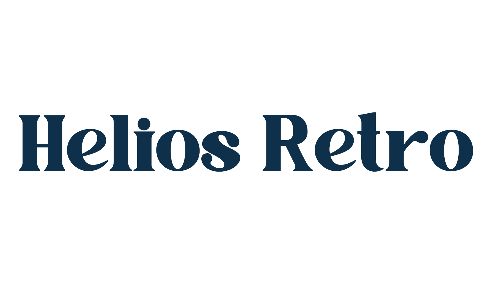 Helios Retro, basic serif font preview