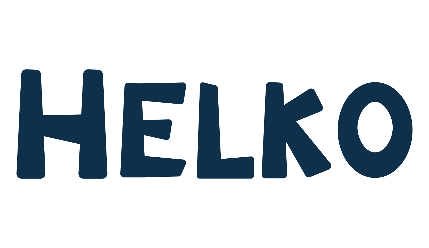 Helko, cartoon font preview