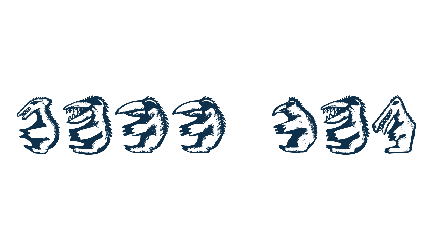 Hell Beasts, display market font preview