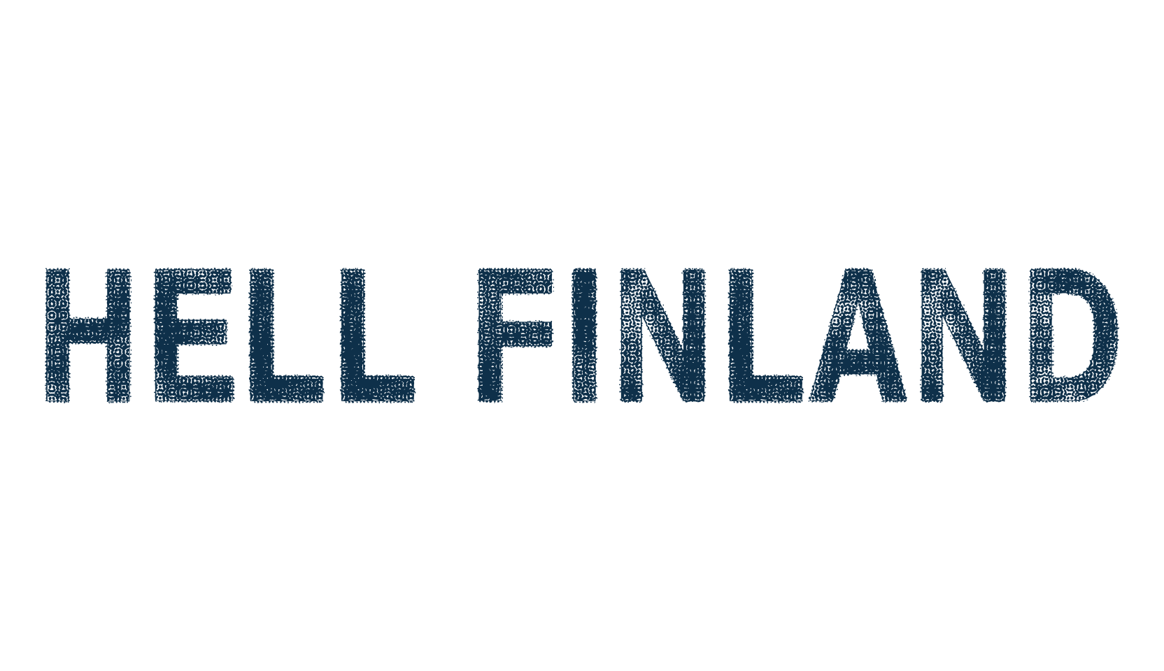Hell Finland, fancy eroded decorative font preview