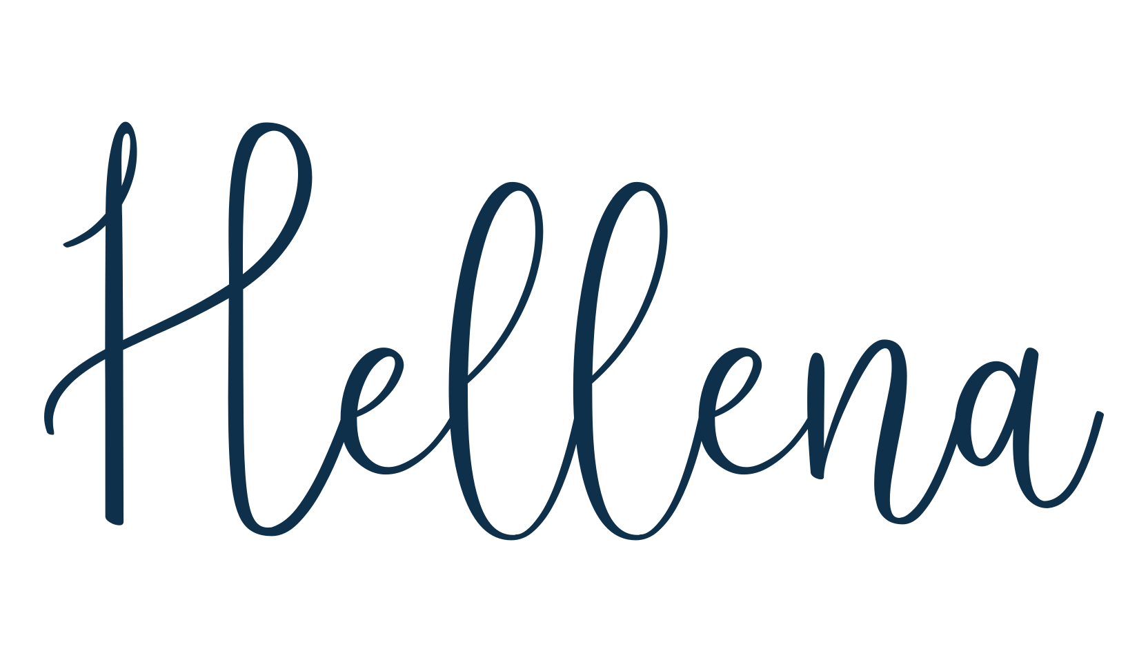 Hellena (hellena-2), handwriting font preview
