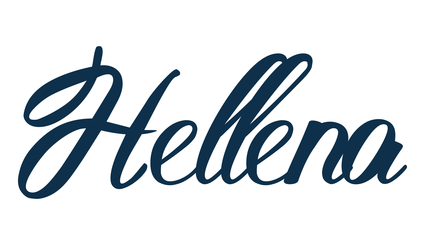 Hellena (hellena-3), script calligraphy fancy decorative font preview