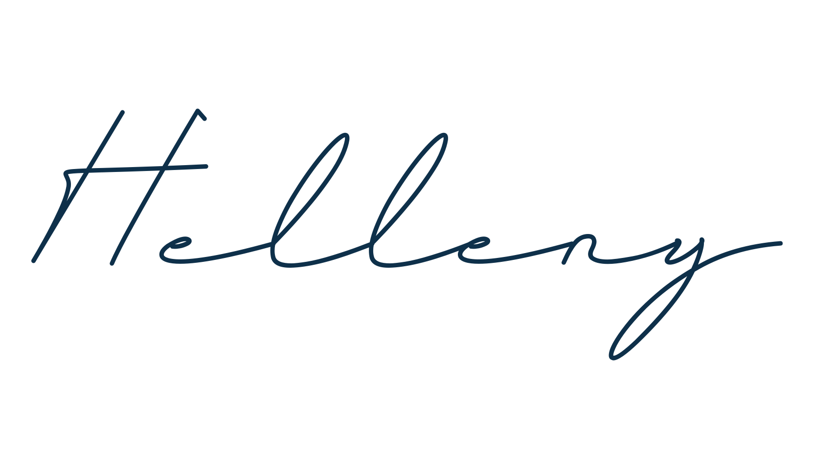 Helleny, handwriting font preview