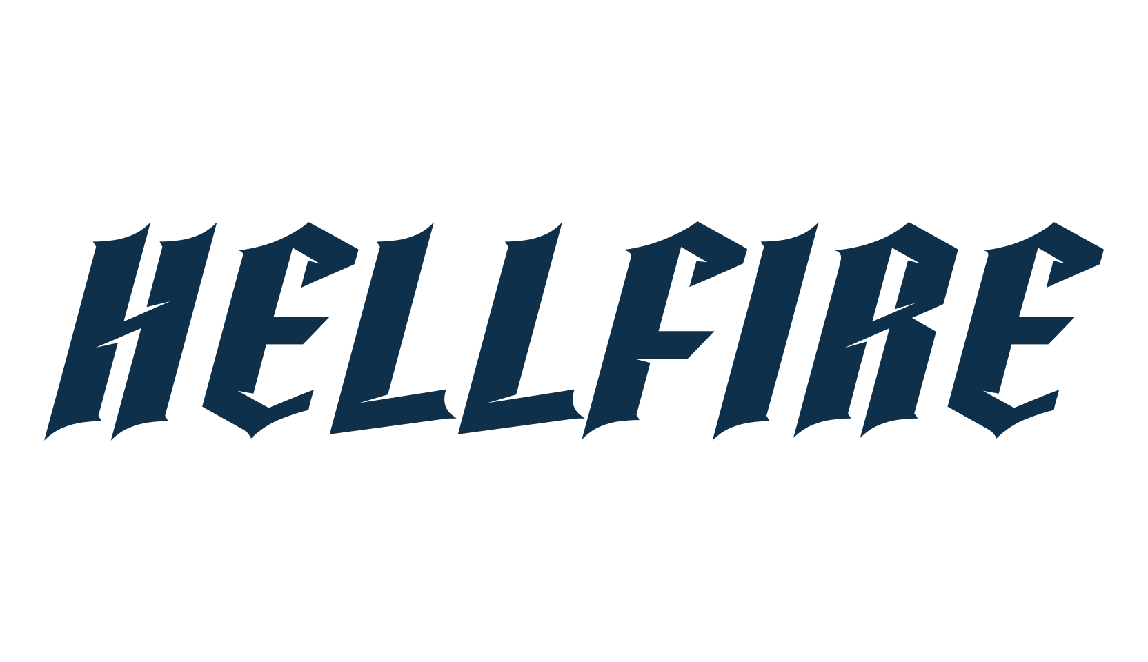 Hellfire, modern font preview