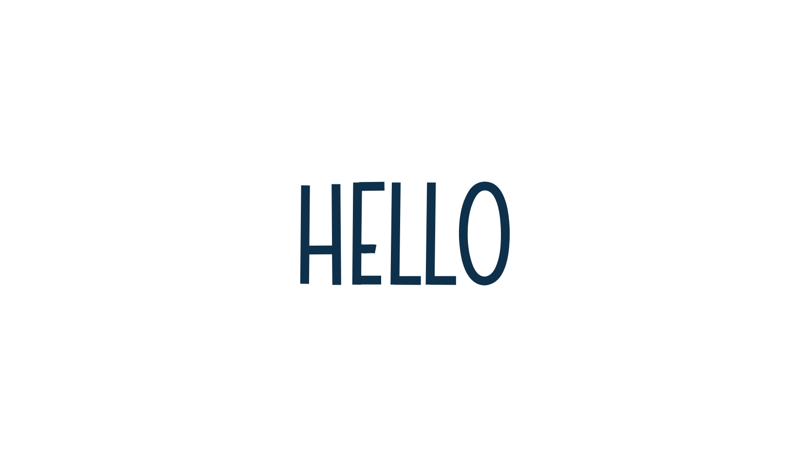Hello (hello-5), various font preview