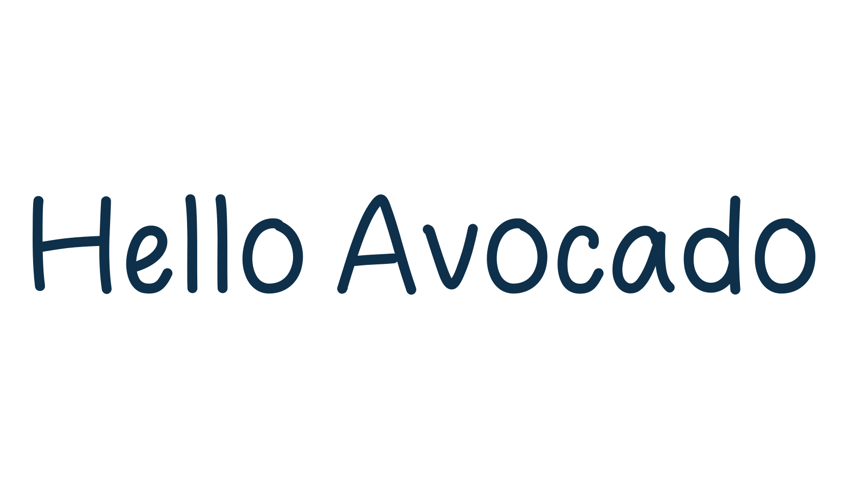 Hello Avocado (hello-avocado-2), script handwritten fancy decorative calligraphy font preview