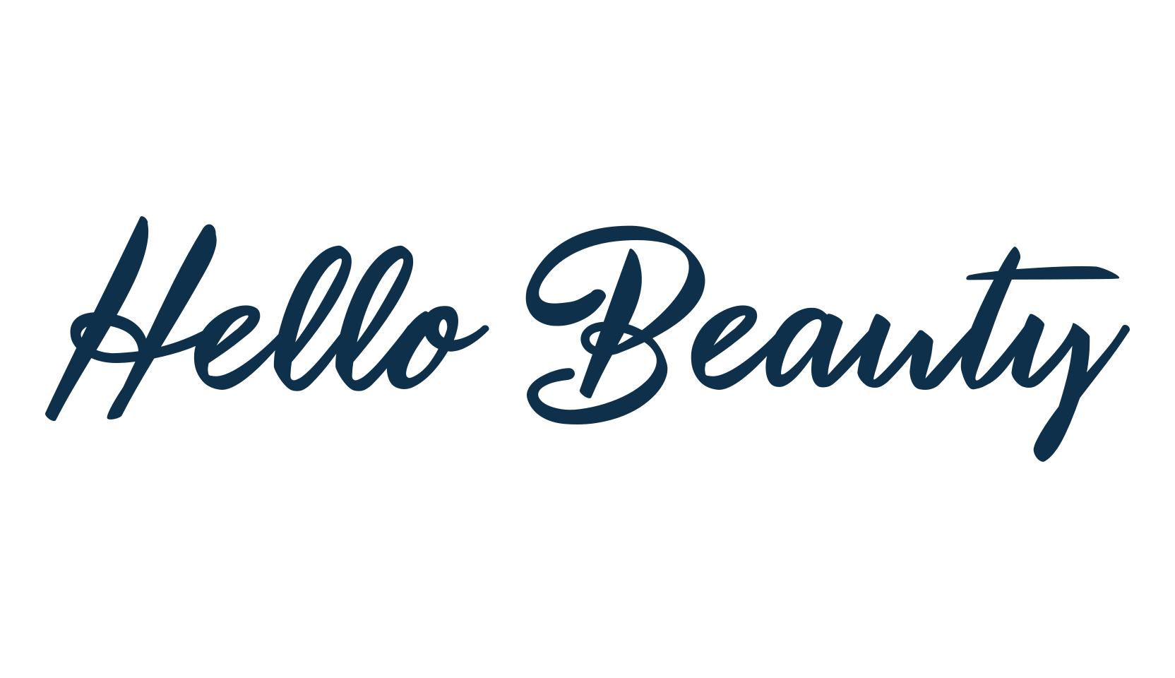Hello Beauty, script handwritten fancy decorative calligraphy font preview