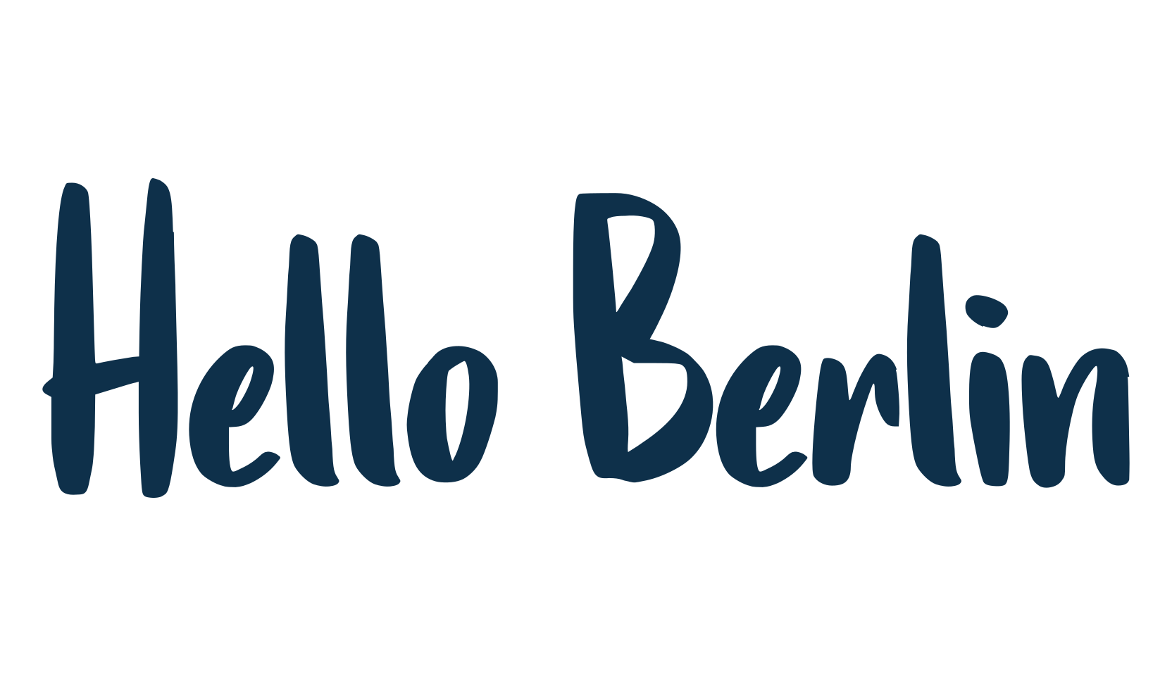 Hello Berlin, brush font preview