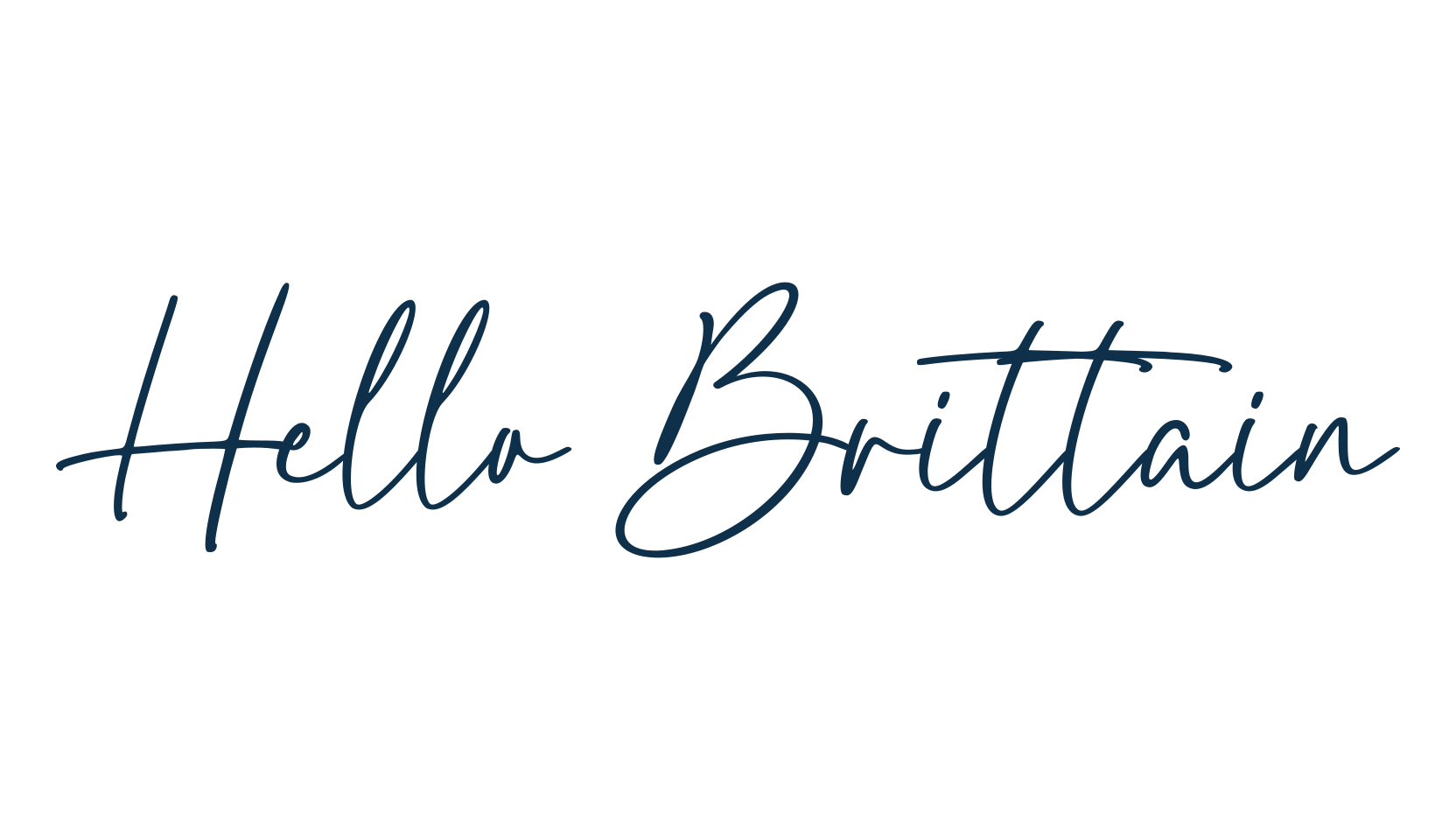 Hello Brittain, handwriting font preview