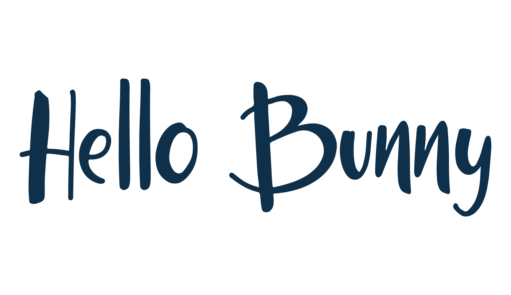 Hello Bunny, fancy cartoon decorative font preview