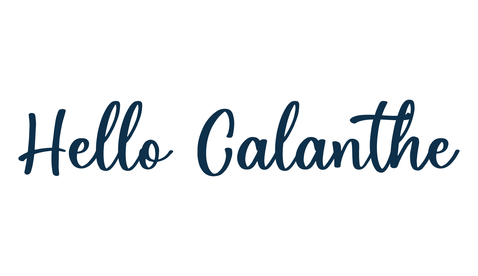 Hello Calanthe, display market font preview