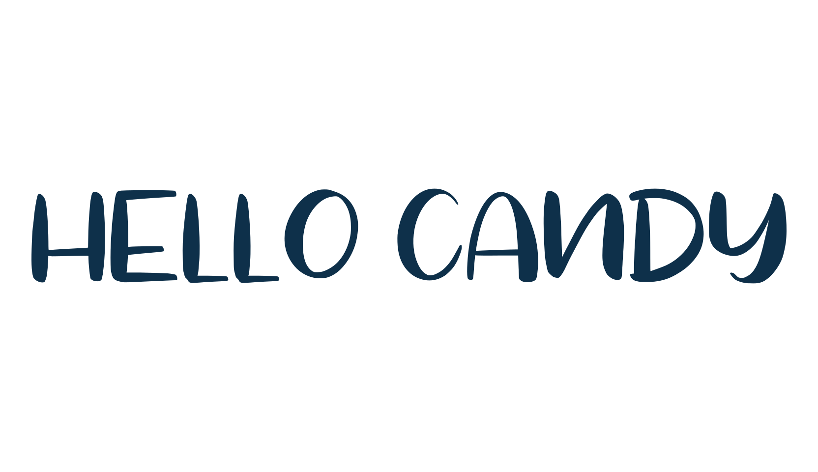 Hello Candy, cartoon font preview