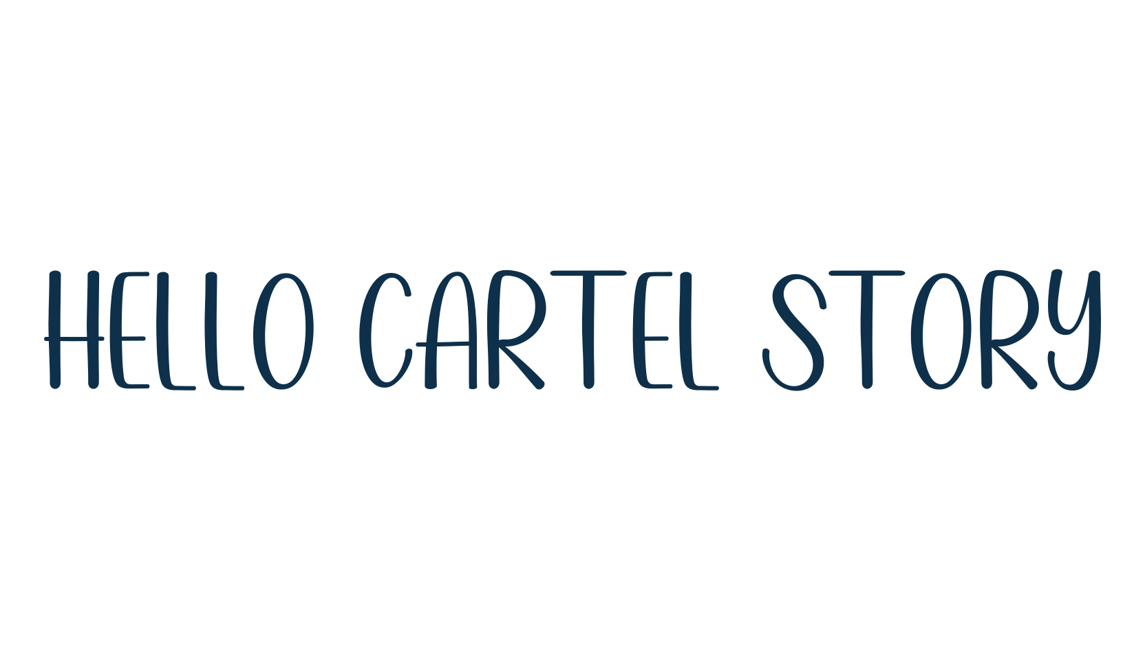 Hello Cartel Story, script calligraphy fancy decorative font preview