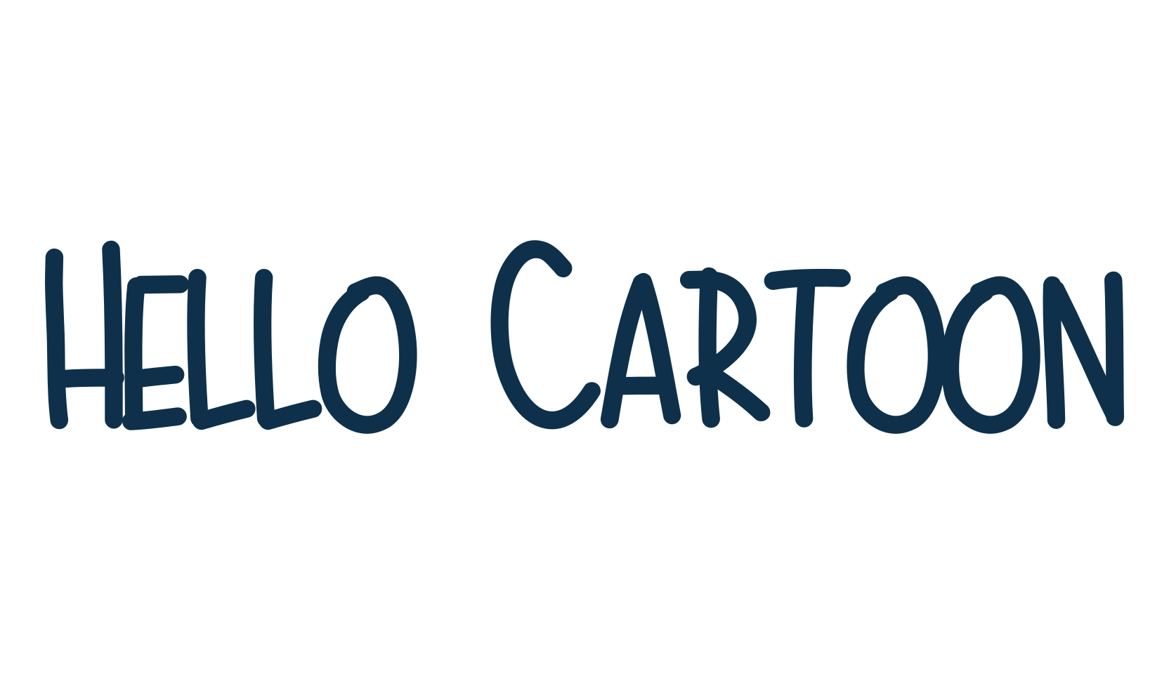 Hello Cartoon, script handwritten fancy decorative calligraphy font preview