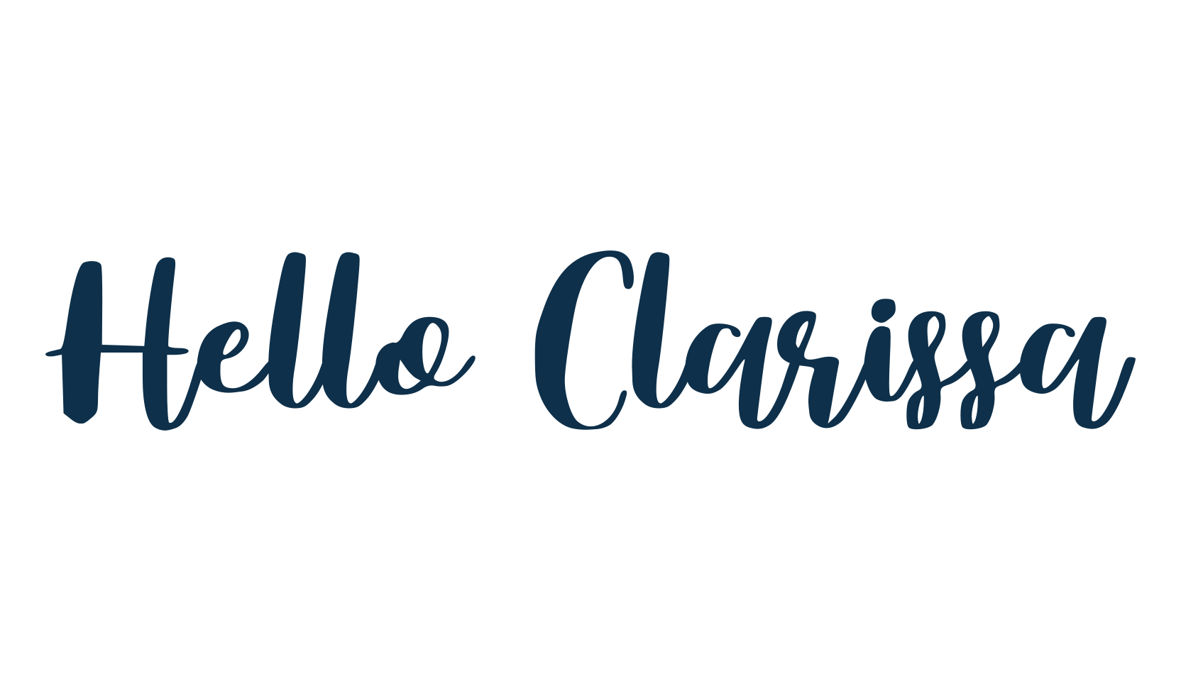 Hello Clarissa, display market font preview