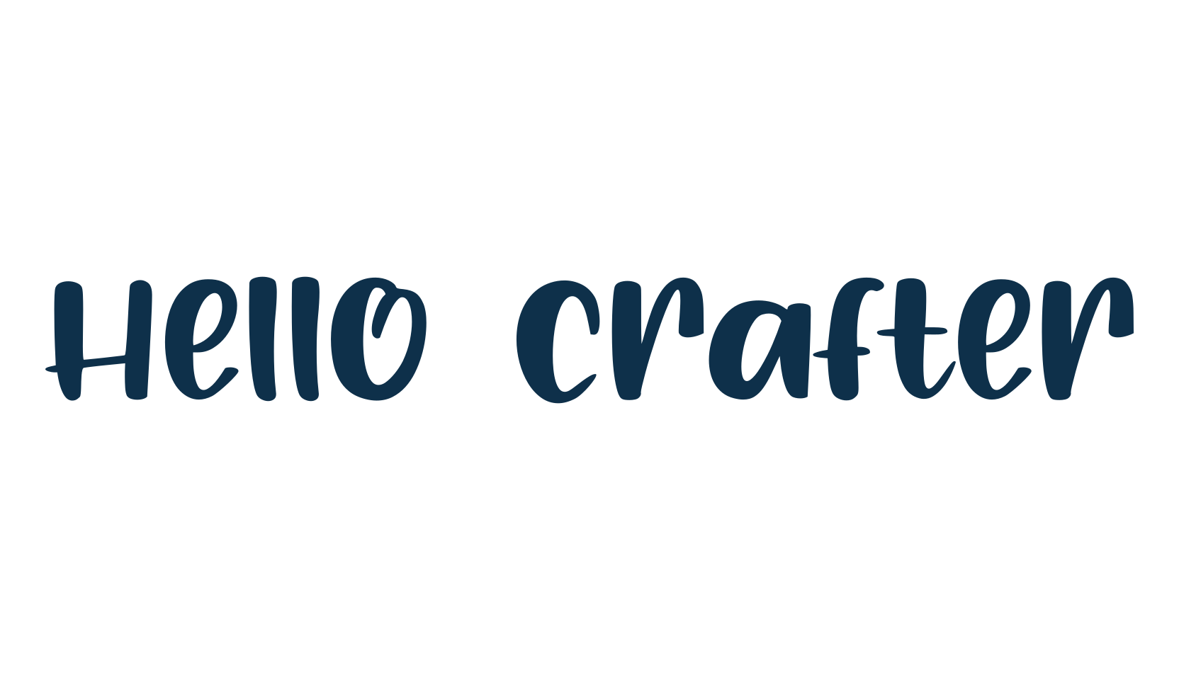 Hello Crafter, display market font preview