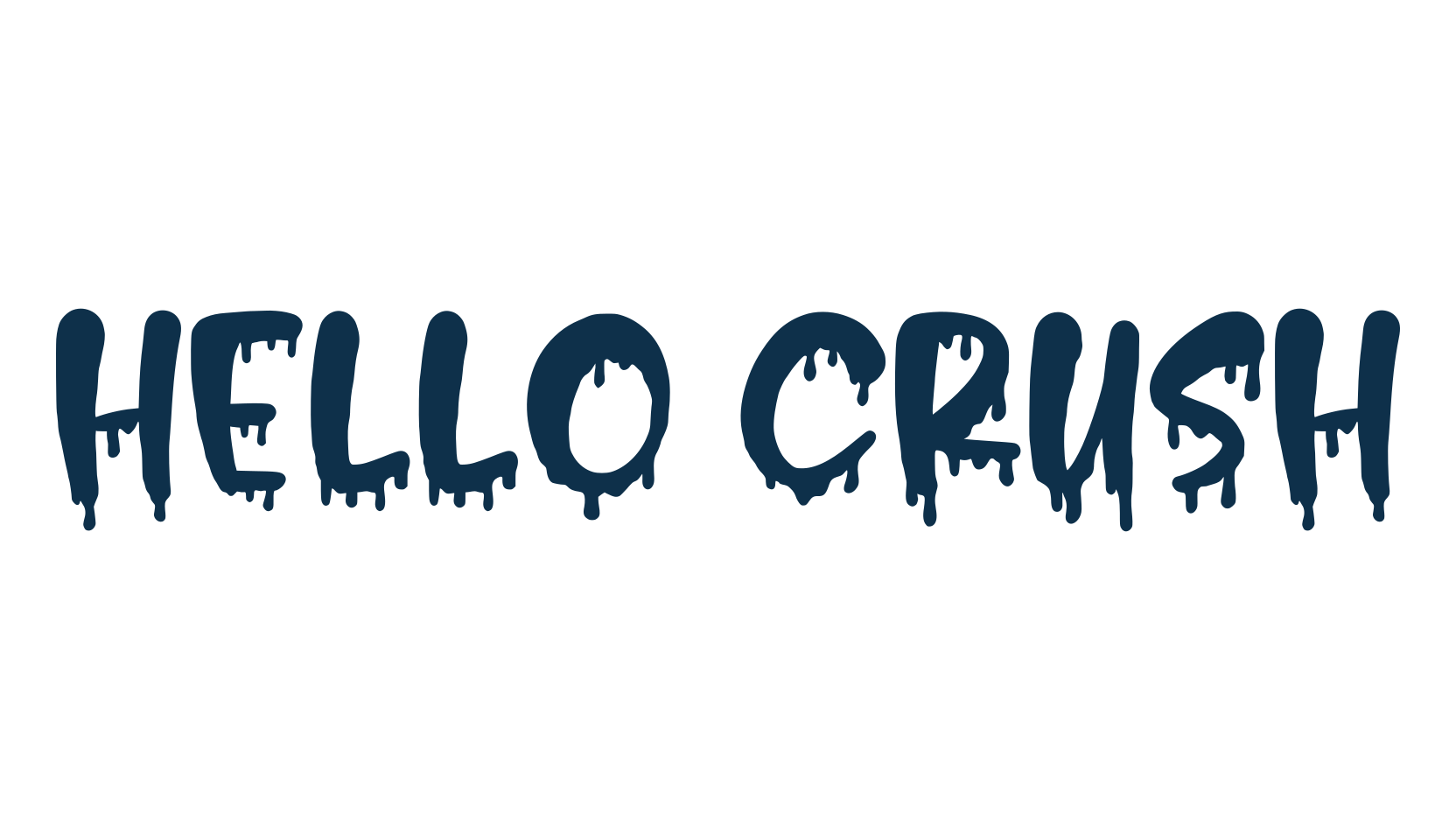 Hello Crush, holiday halloween fancy decorative horror font preview