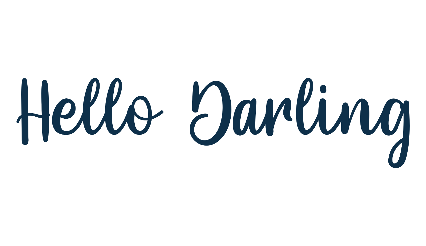 Hello Darling (hello-darling), script handwritten fancy decorative calligraphy font preview