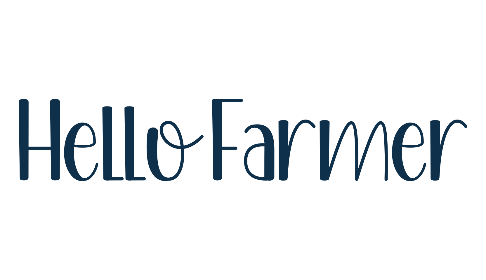Hello Farmer, fancy various decorative font preview