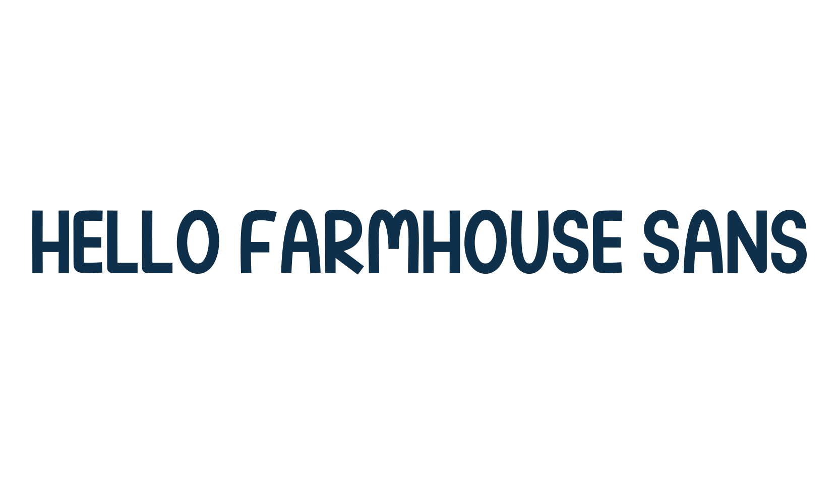 Hello Farmhouse Sans, fancy various decorative font preview