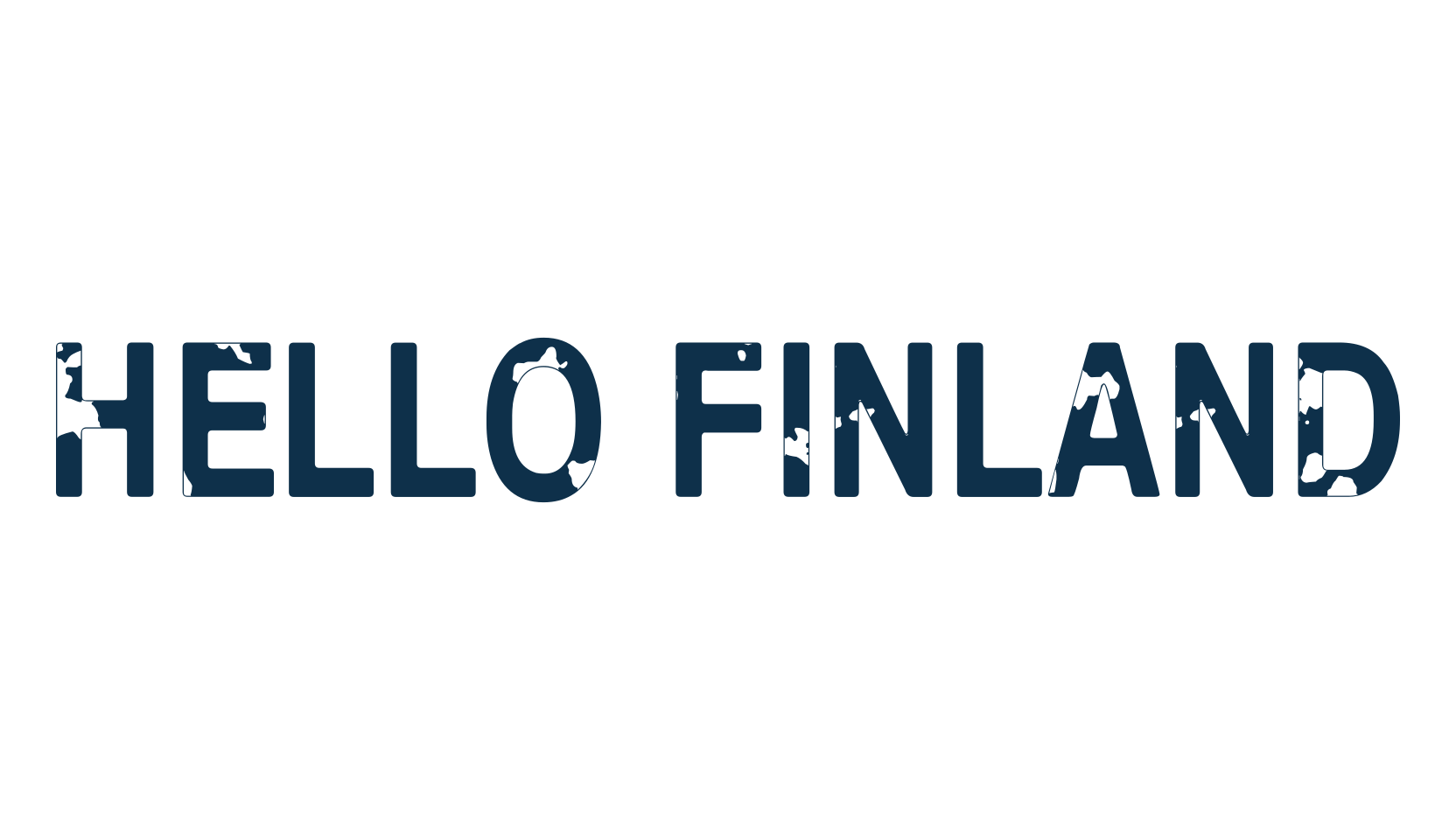 Hello Finland, fancy eroded decorative font preview