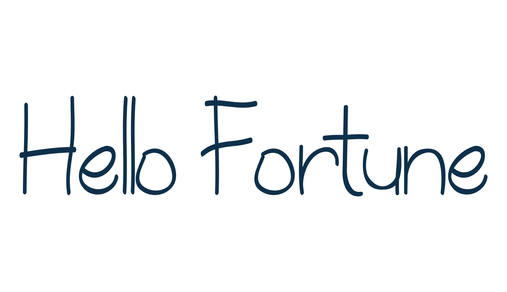 Hello Fortune, script handwritten fancy decorative calligraphy font preview
