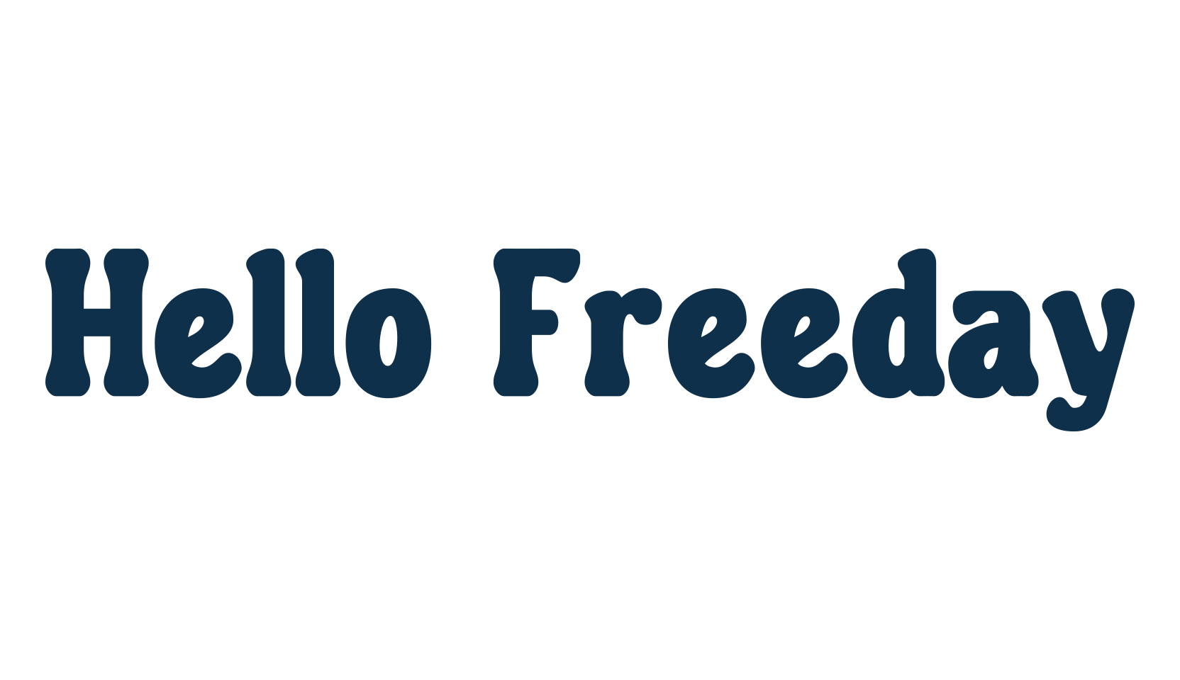 Hello Freeday (hello-freeday), fancy various basic font preview