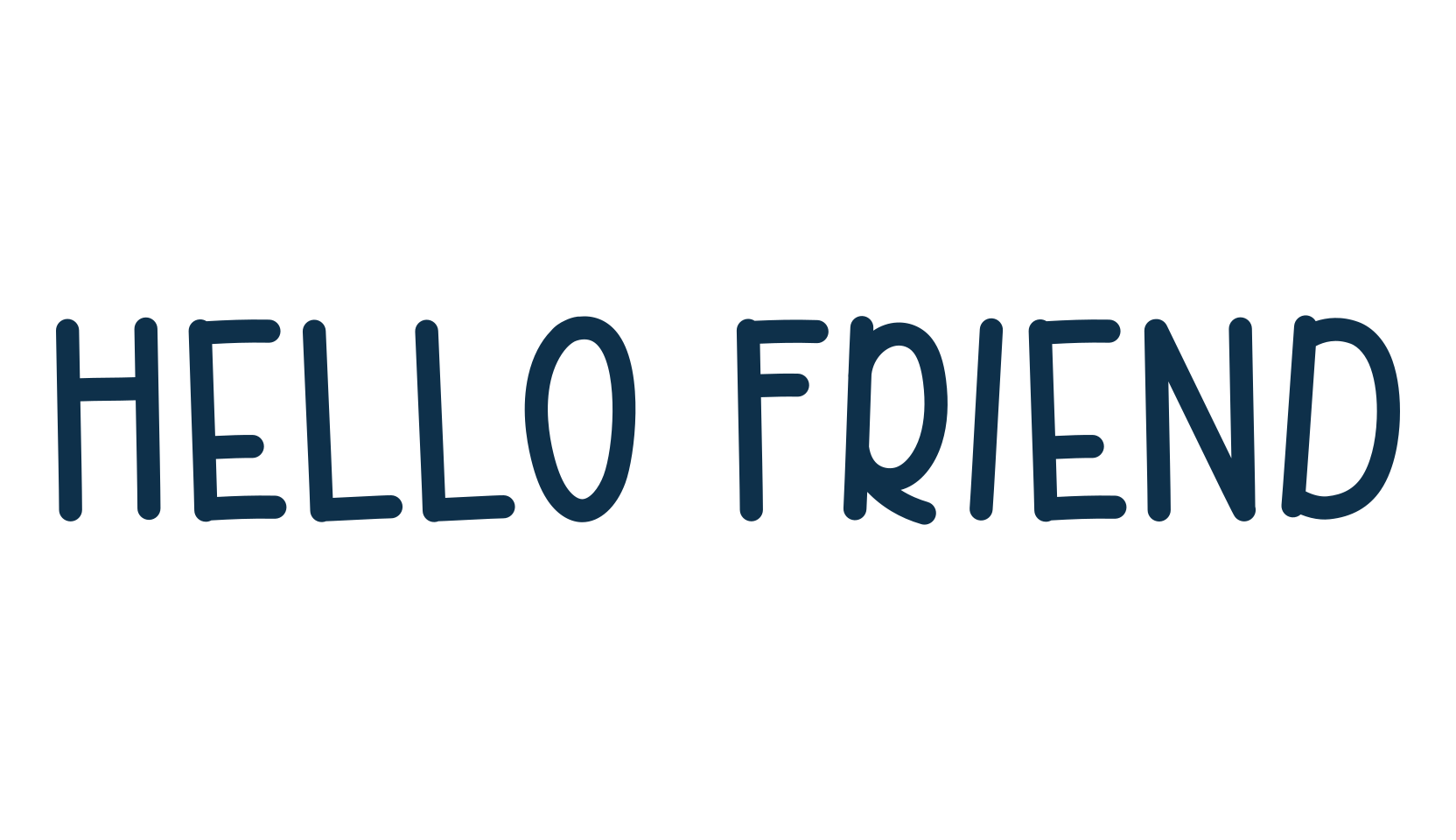 Hello Friend (hello-friend-2), fancy decorative font preview