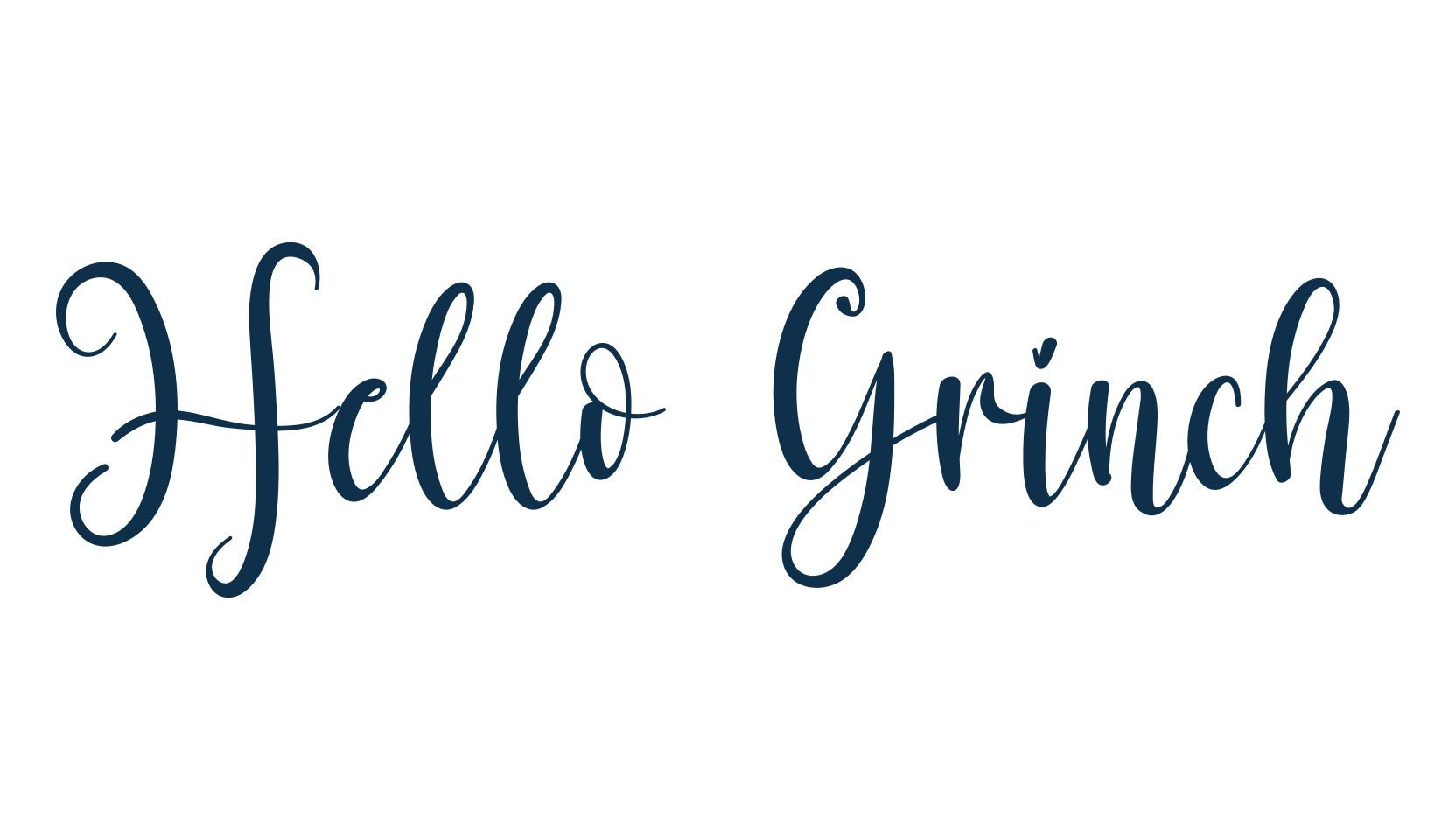 Hello Grinch (hello-grinch), script calligraphy fancy decorative font preview
