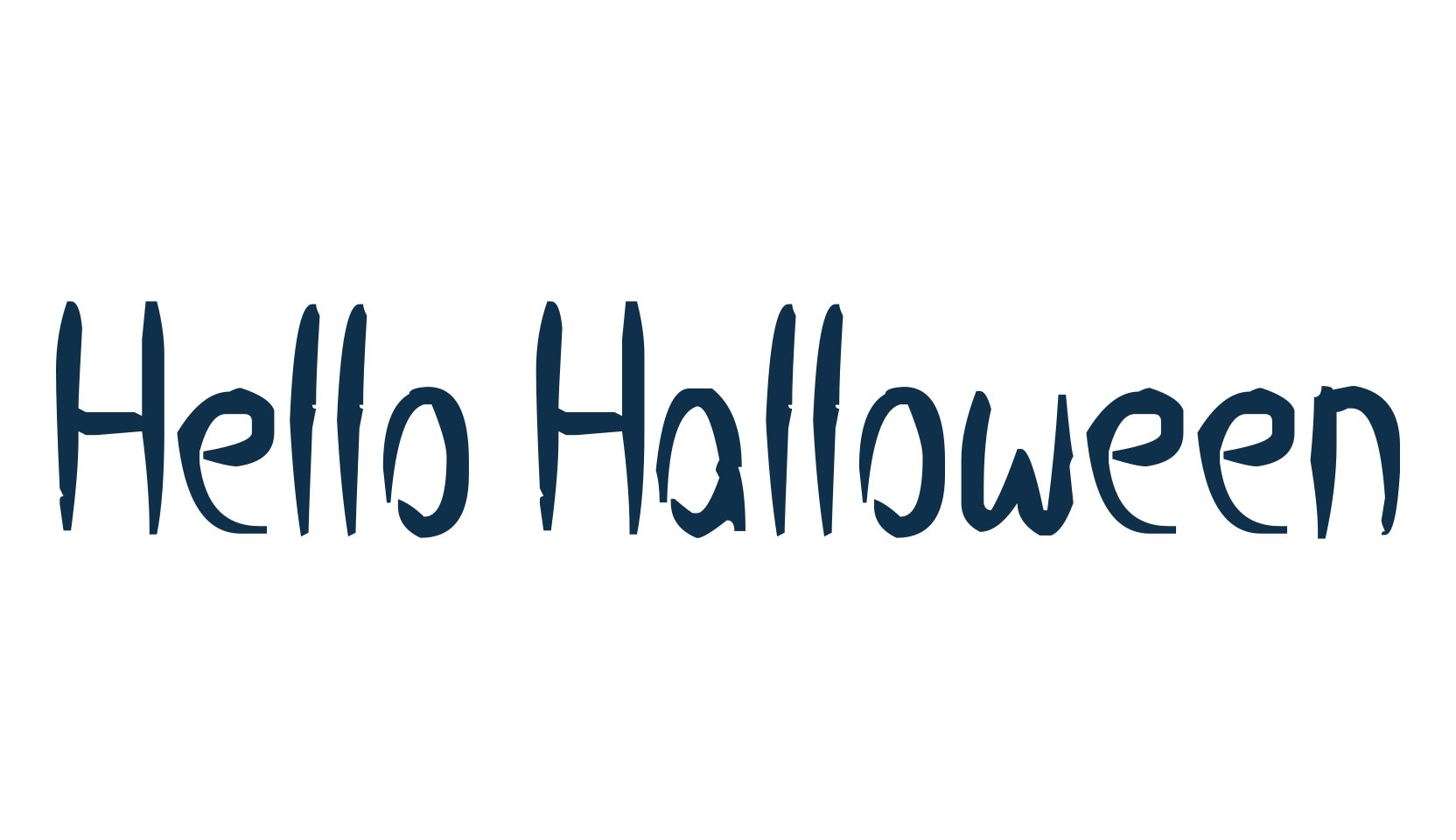 Hello Halloween, fancy decorative font preview