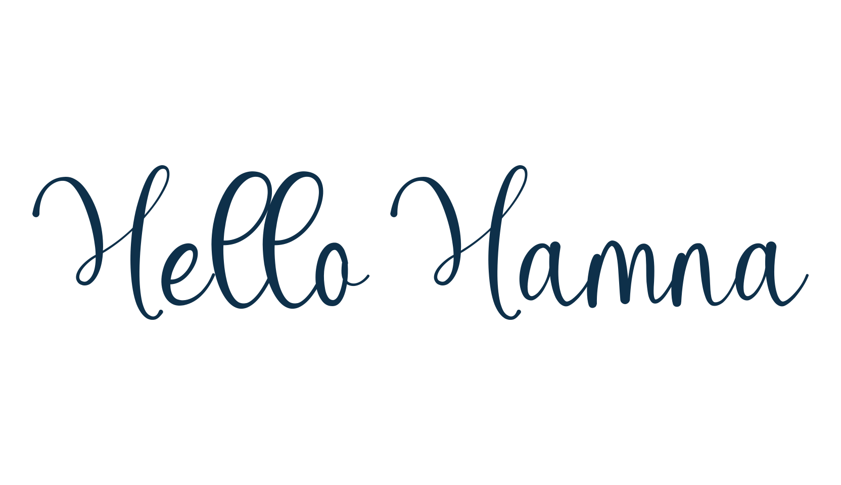 Hello Hamna, calligraphy font preview