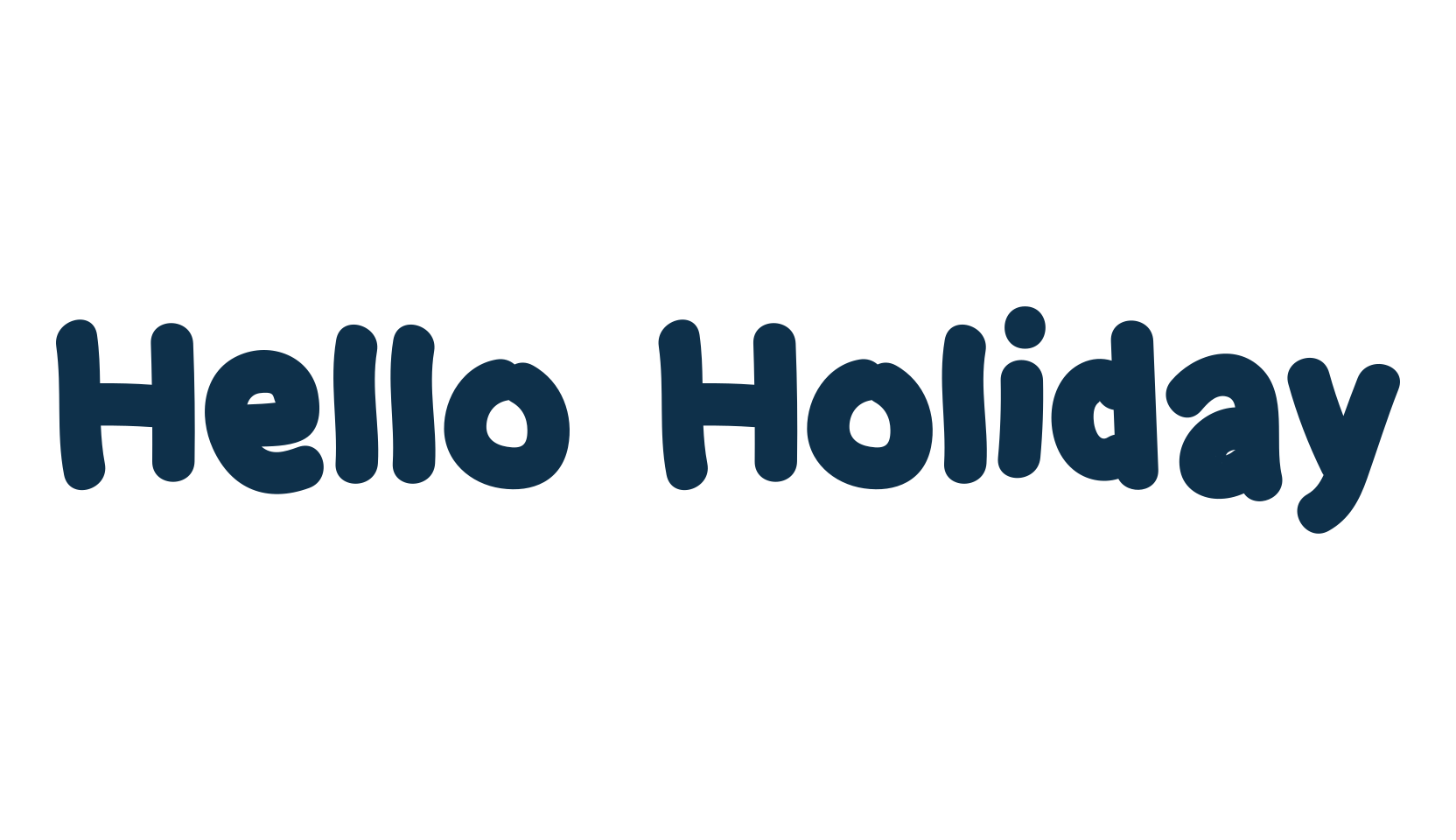 Hello Holiday (hello-holiday), handwriting font preview