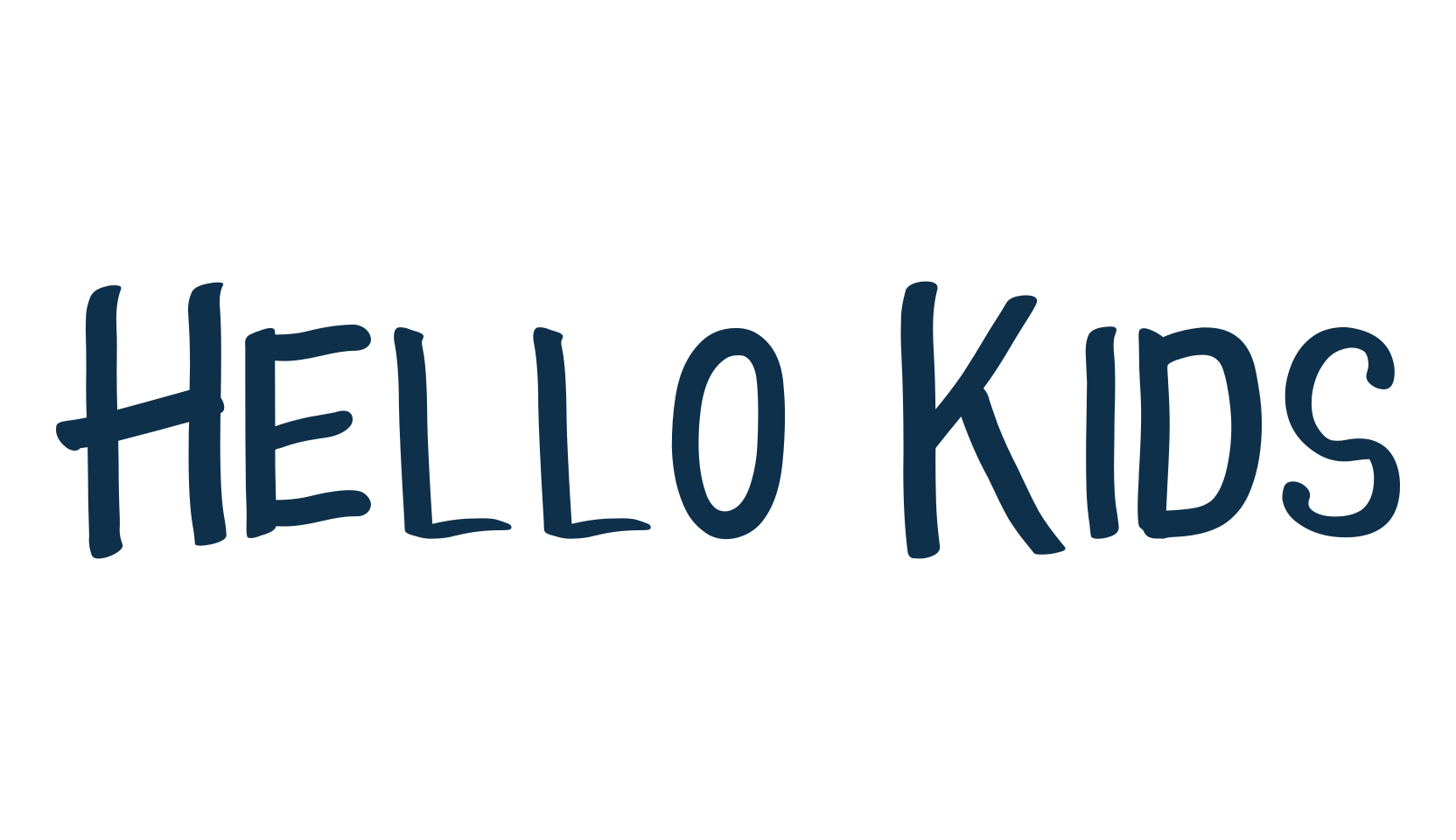 Hello Kids, script handwritten fancy decorative calligraphy font preview