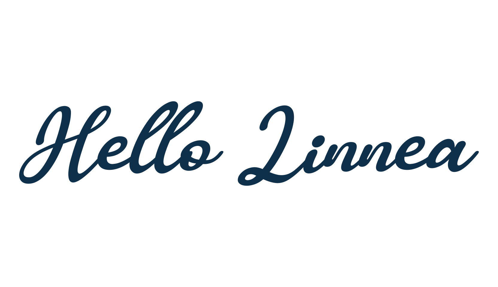 Hello Linnea, various font preview