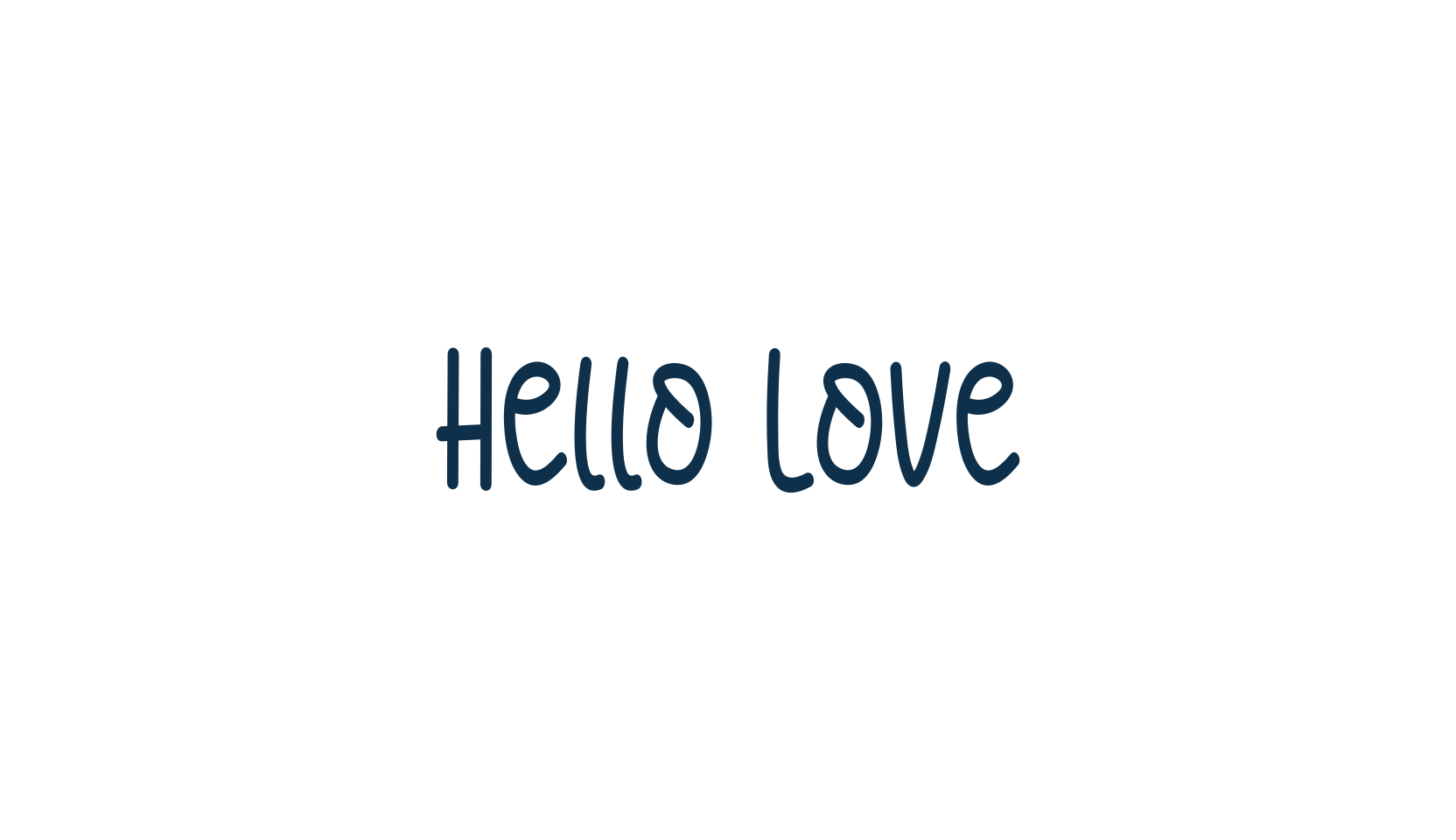 Hello Love, script handwritten fancy decorative calligraphy font preview