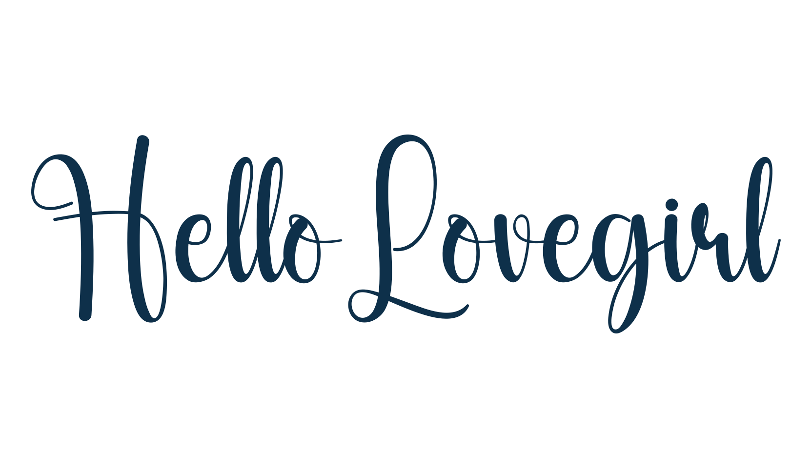 Hello Lovegirl, fancy decorative font preview