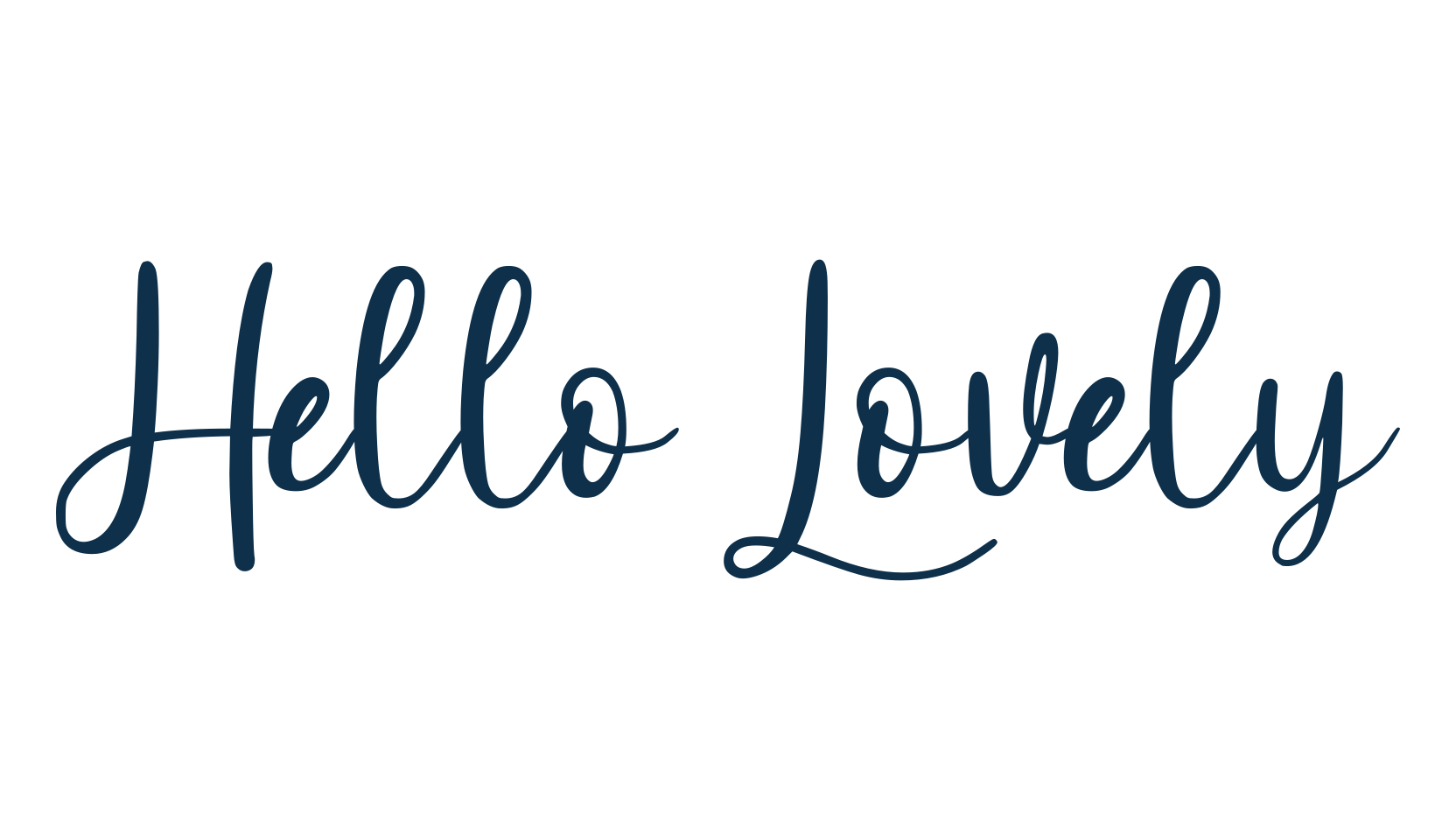 Hello Lovely (hello-lovely-3), calligraphy font preview