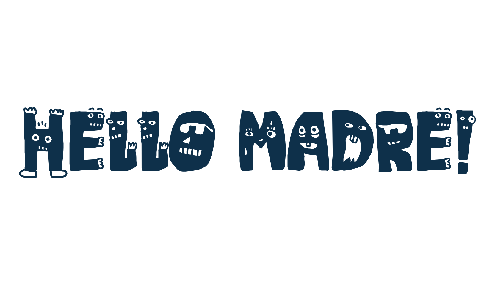 Hello Madre!, fancy cartoon decorative font preview
