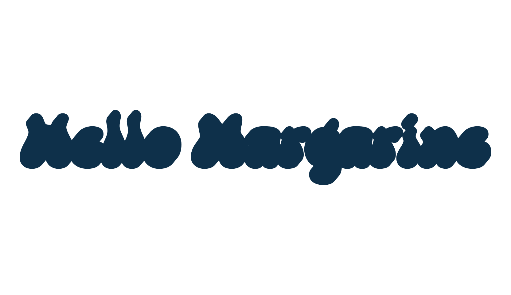 Hello Margarine, fancy groovy decorative font preview