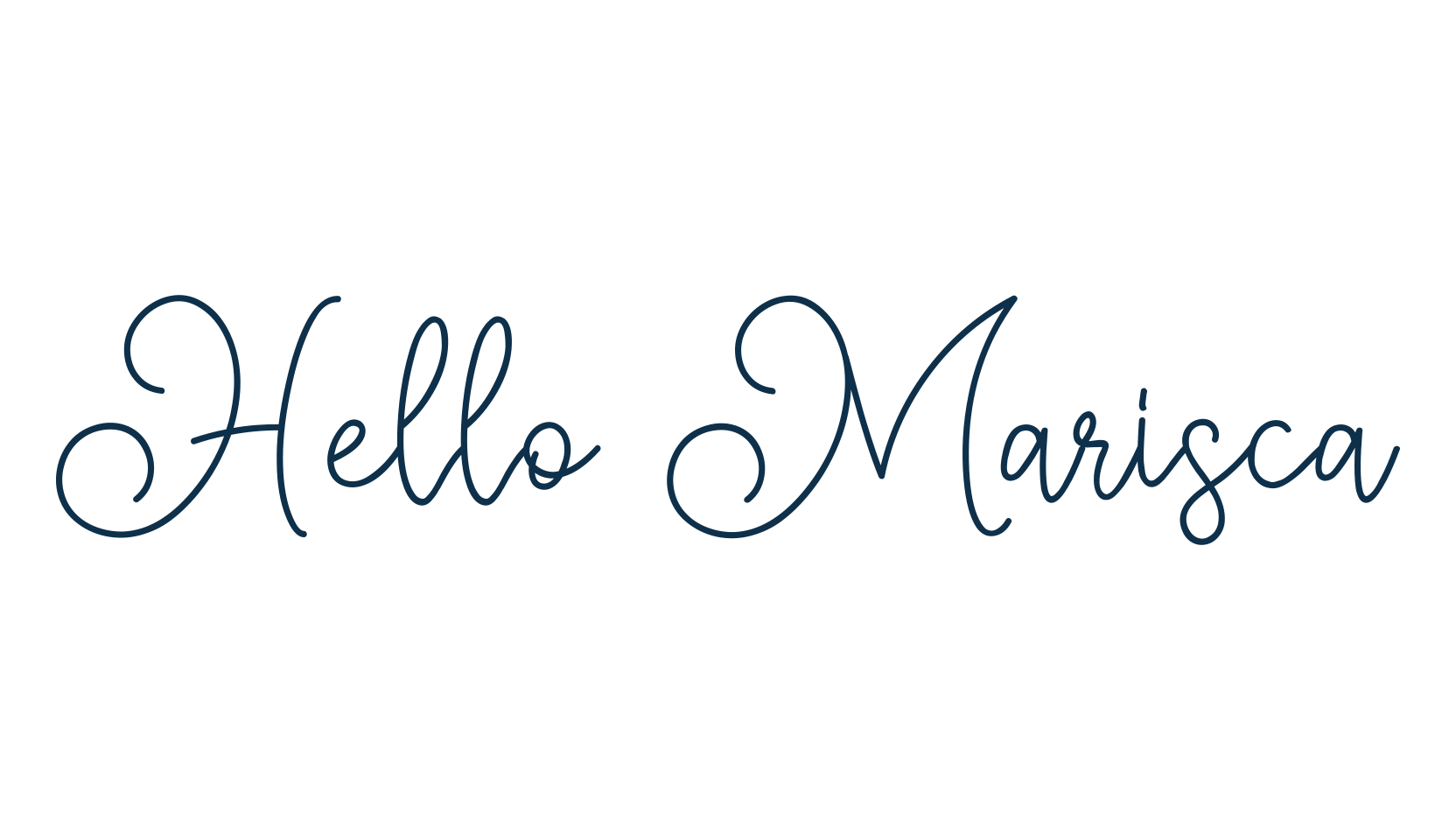 Hello Marisca, fancy decorative font preview