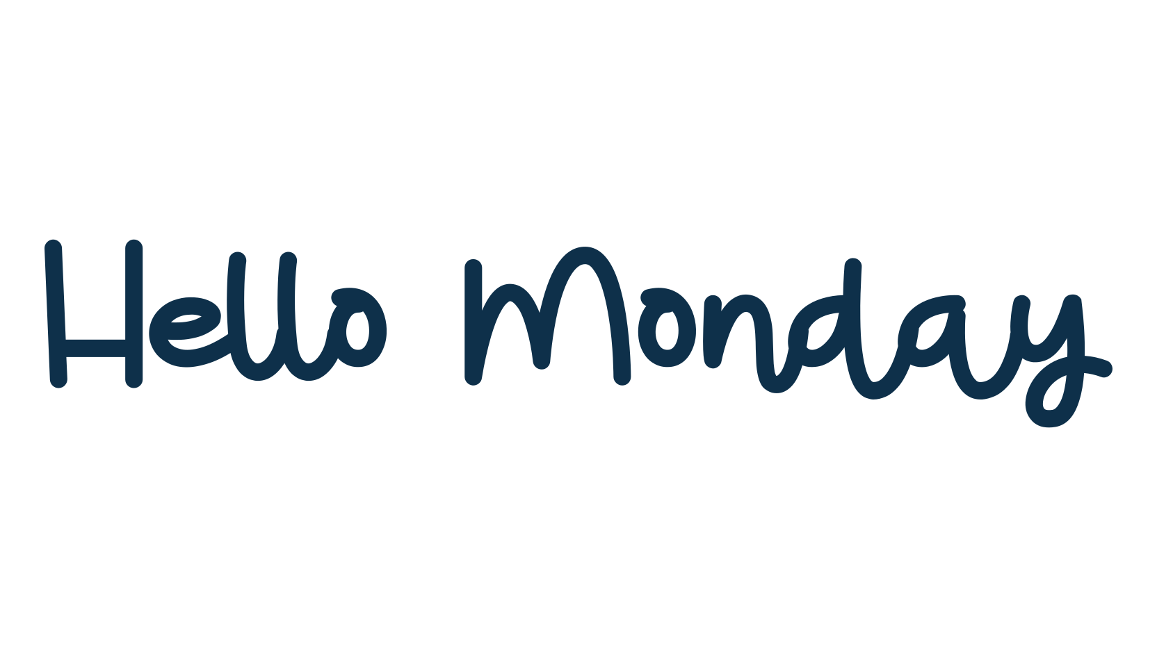 Hello Monday (hello-monday), script handwritten fancy decorative calligraphy font preview