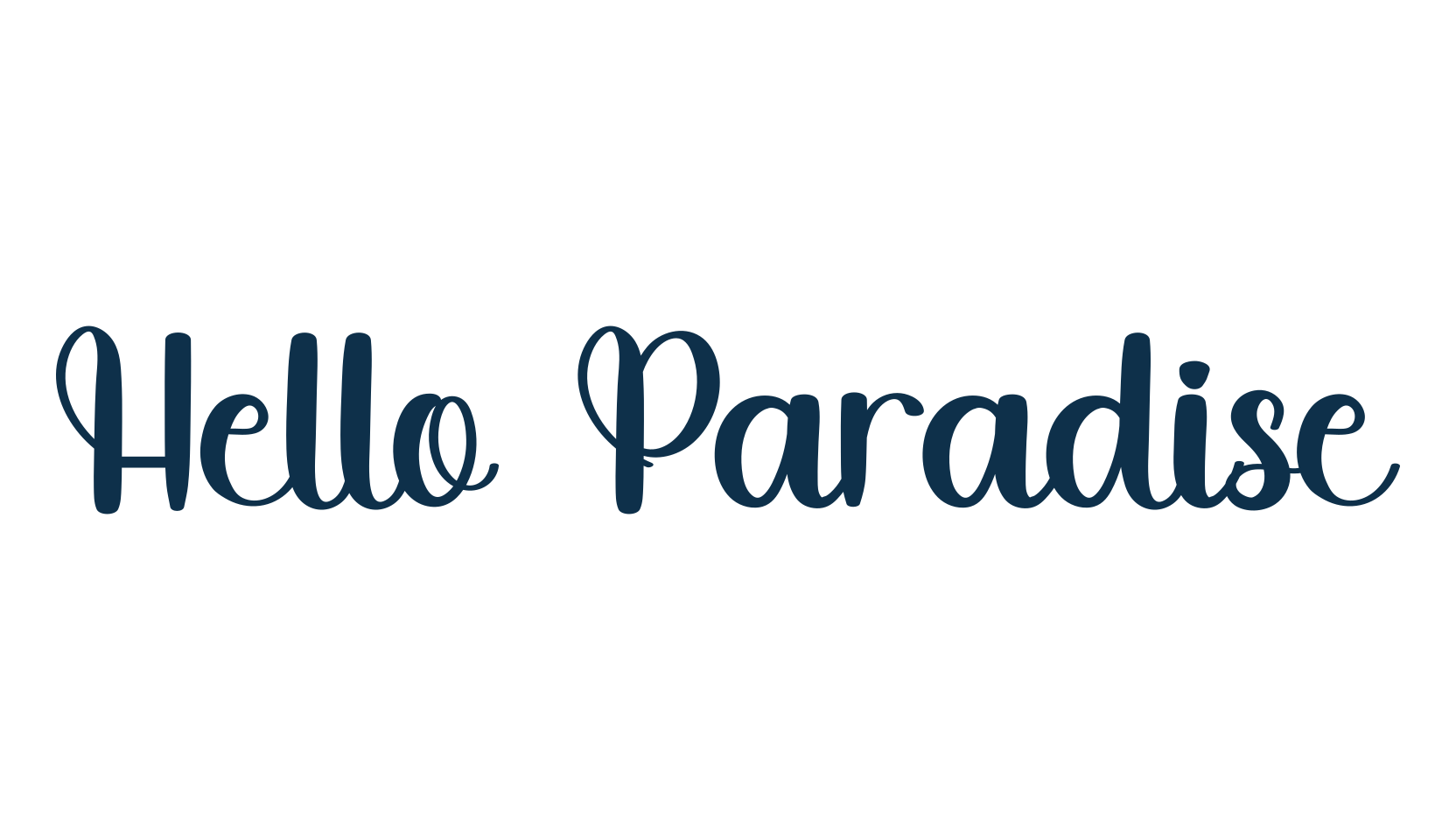 Hello Paradise (hello-paradise-2), fancy various decorative script calligraphy font preview