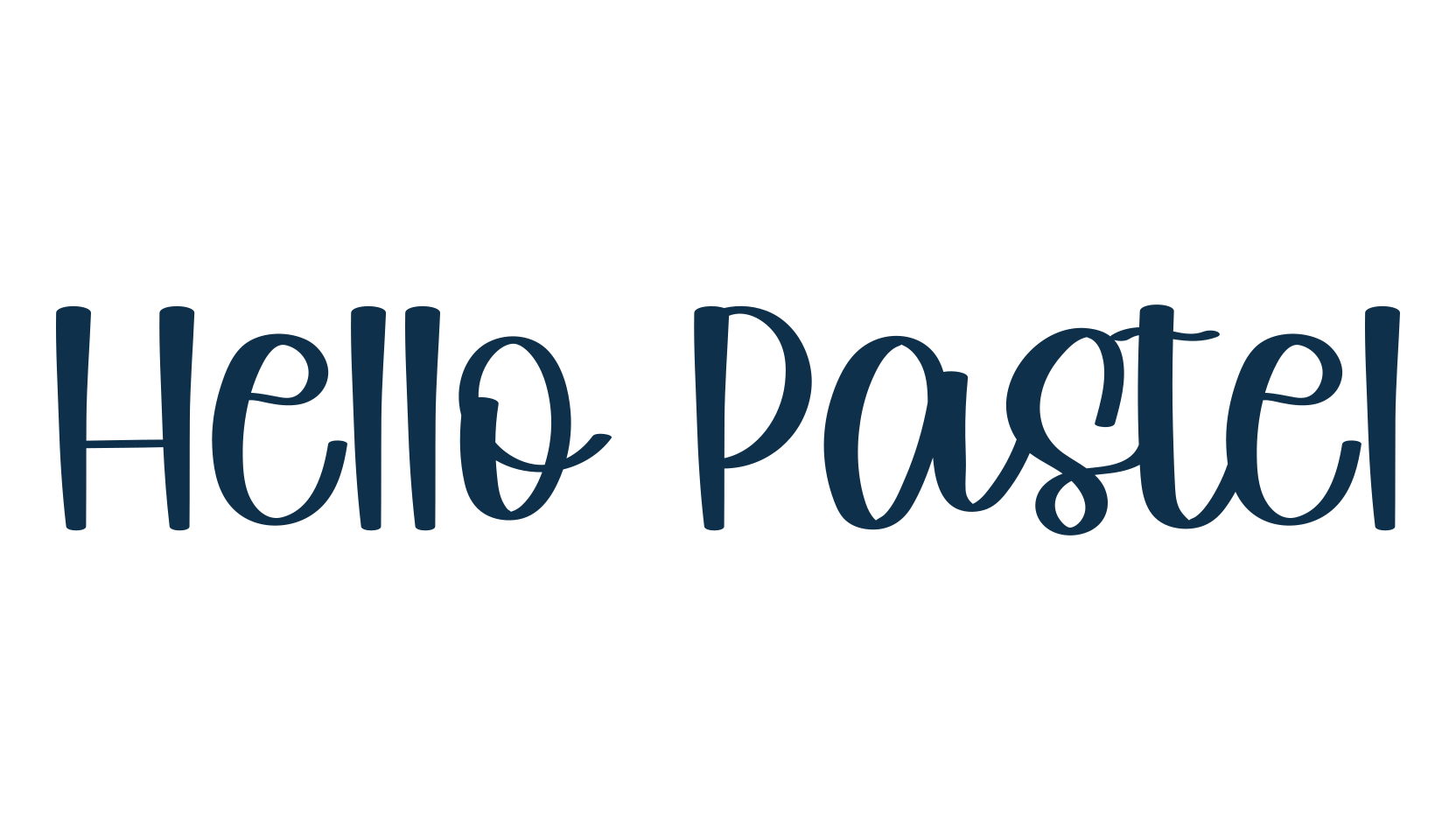 Hello Pastel, fancy decorative font preview