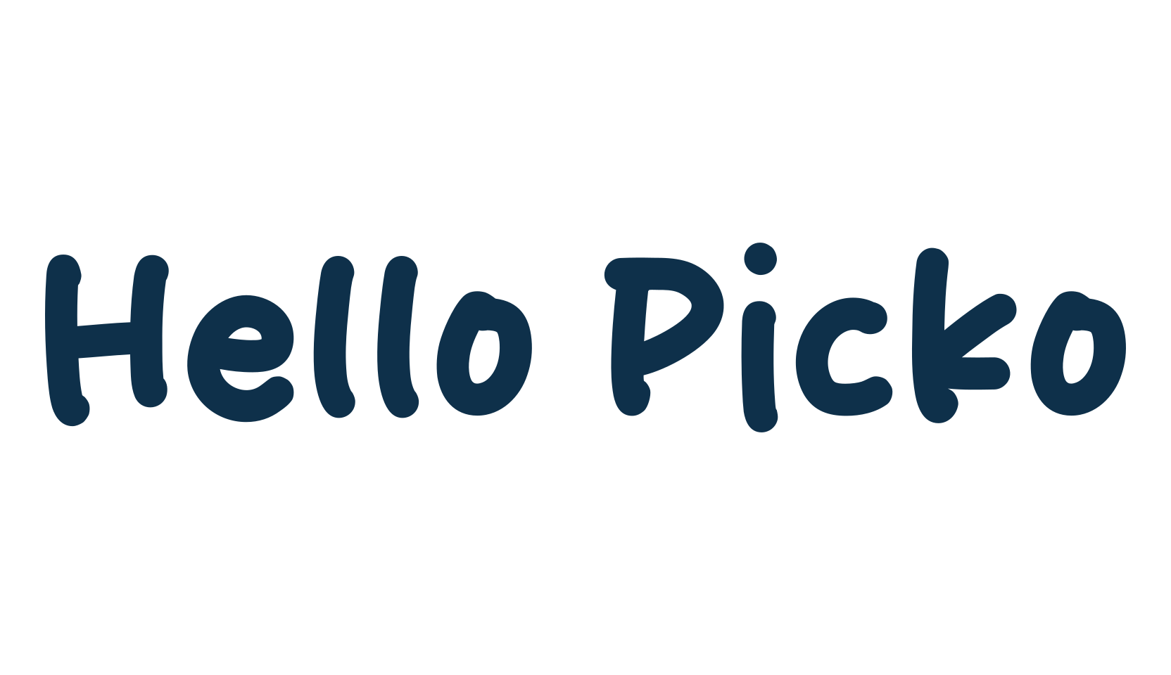 Hello Picko, script handwritten fancy decorative calligraphy font preview