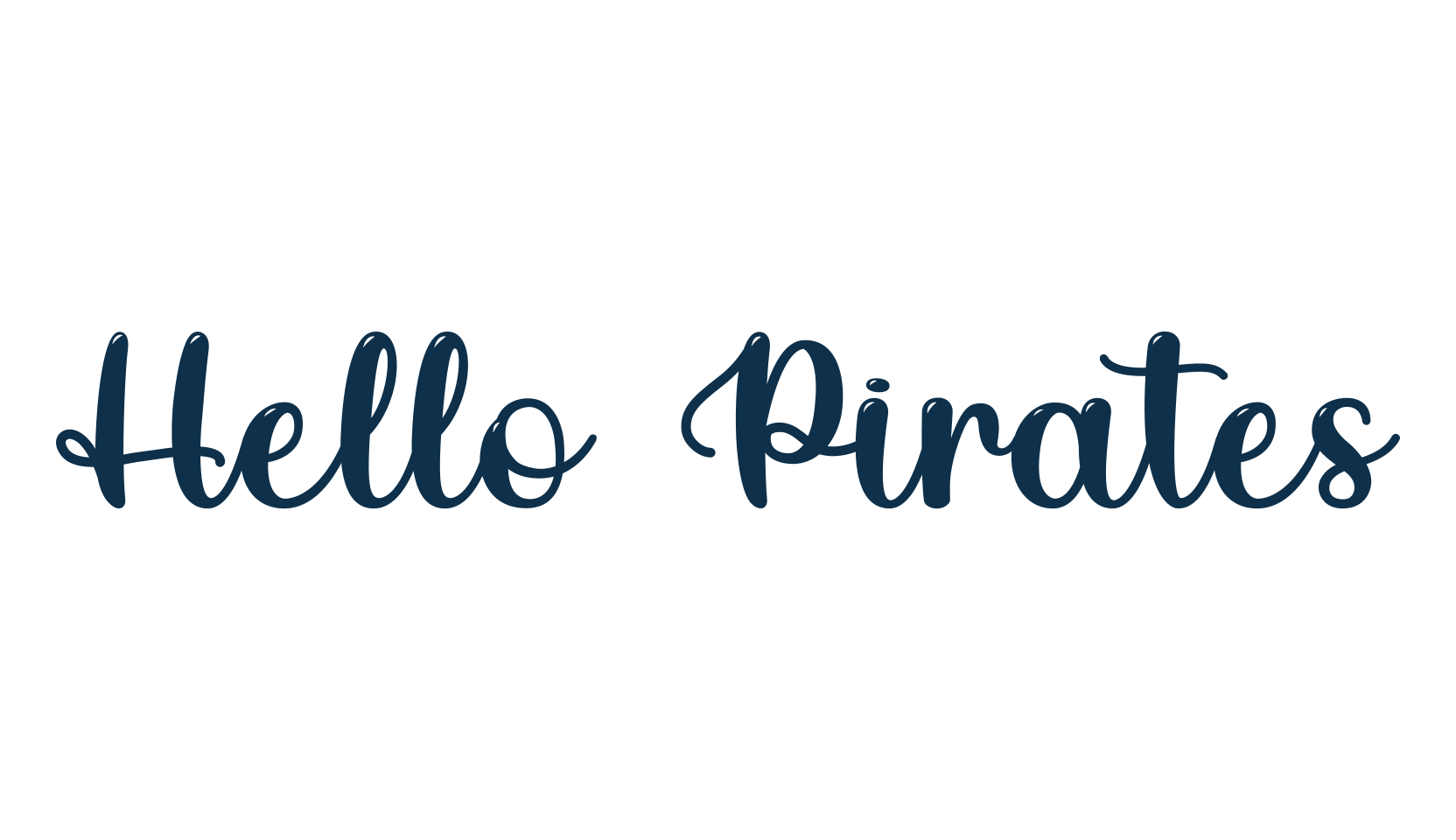 Hello Pirates, various font preview